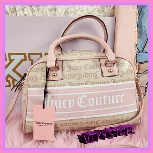 💖 Juicy Couture Glamour On-The-Go:  Sandstone Fashionista Bowler 💖 Z7052
